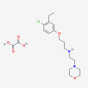 molecular formula C19H29ClN2O6 B6060277 [3-(4-chloro-3-ethylphenoxy)propyl][2-(4-morpholinyl)ethyl]amine oxalate 
