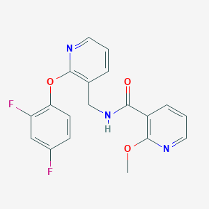 molecular formula C19H15F2N3O3 B6060333 N-{[2-(2,4-difluorophenoxy)-3-pyridinyl]methyl}-2-methoxynicotinamide 
