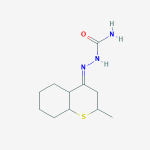 molecular formula C11H19N3OS B6060409 2-methyloctahydro-4H-thiochromen-4-one semicarbazone 