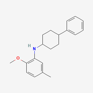 molecular formula C20H25NO B6060422 (2-methoxy-5-methylphenyl)(4-phenylcyclohexyl)amine 