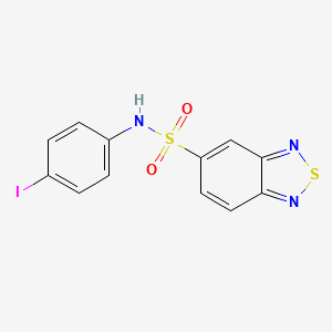 molecular formula C12H8IN3O2S2 B6060460 N-(4-iodophenyl)-2,1,3-benzothiadiazole-5-sulfonamide 
