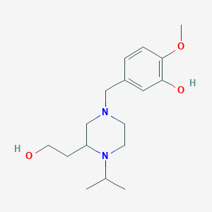 5-{[3-(2-hydroxyethyl)-4-isopropyl-1-piperazinyl]methyl}-2-methoxyphenol