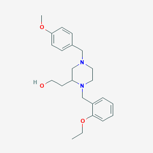 2-[1-(2-ethoxybenzyl)-4-(4-methoxybenzyl)-2-piperazinyl]ethanol