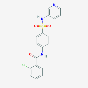 2-chloro-N-{4-[(3-pyridinylamino)sulfonyl]phenyl}benzamide