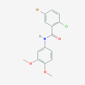 molecular formula C15H13BrClNO3 B6060689 5-bromo-2-chloro-N-(3,4-dimethoxyphenyl)benzamide 