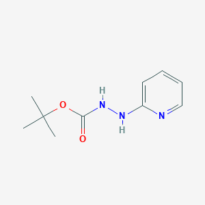 molecular formula C10H15N3O2 B060607 tert-Butyl 2-(pyridin-2-yl)hydrazinecarboxylate CAS No. 166974-98-7