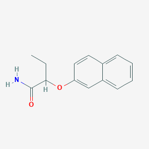 molecular formula C14H15NO2 B6060709 2-(2-naphthyloxy)butanamide 