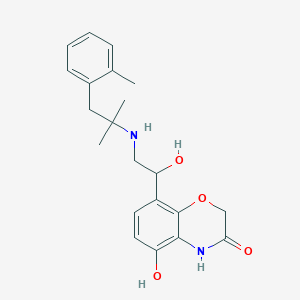 5-hydroxy-8-(1-hydroxy-2-(2-methyl-1-o-tolylpropan-2-ylamino)ethyl)-2H-benzo[b][1,4]oxazin-3(4H)-one