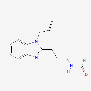 molecular formula C14H17N3O B6060757 [3-(1-allyl-1H-benzimidazol-2-yl)propyl]formamide 