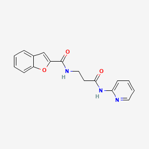 molecular formula C17H15N3O3 B6060832 N-[3-oxo-3-(2-pyridinylamino)propyl]-1-benzofuran-2-carboxamide 