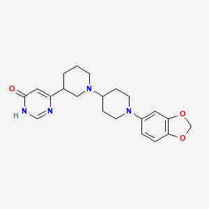 molecular formula C21H26N4O3 B6060859 6-[1'-(1,3-benzodioxol-5-yl)-1,4'-bipiperidin-3-yl]pyrimidin-4(3H)-one 