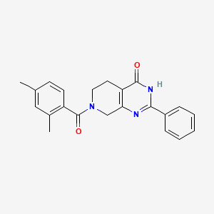 7-(2,4-dimethylbenzoyl)-2-phenyl-5,6,7,8-tetrahydropyrido[3,4-d]pyrimidin-4(3H)-one
