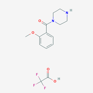 molecular formula C14H17F3N2O4 B6060932 1-(2-methoxybenzoyl)piperazine trifluoroacetate 