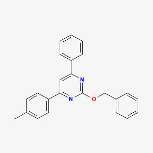 molecular formula C24H20N2O B6060936 2-(benzyloxy)-4-(4-methylphenyl)-6-phenylpyrimidine 