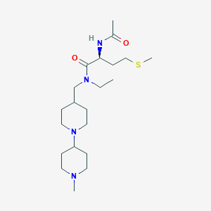molecular formula C21H40N4O2S B6060950 N~2~-acetyl-N~1~-ethyl-N~1~-[(1'-methyl-1,4'-bipiperidin-4-yl)methyl]-L-methioninamide 