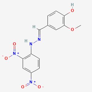 molecular formula C14H12N4O6 B6060981 4-羟基-3-甲氧基苯甲醛（2,4-二硝基苯）腙 