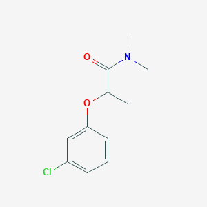 molecular formula C11H14ClNO2 B6060982 2-(3-chlorophenoxy)-N,N-dimethylpropanamide 