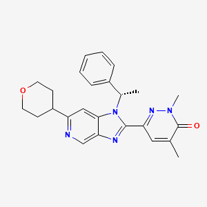 molecular formula C25H27N5O2 B606100 Inhibiteur de BRD4-10 CAS No. 1660117-38-3