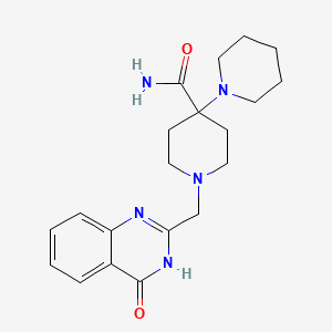 molecular formula C20H27N5O2 B6061043 1'-[(4-hydroxy-2-quinazolinyl)methyl]-1,4'-bipiperidine-4'-carboxamide 