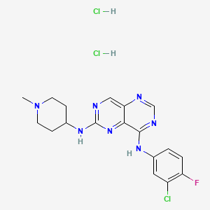 molecular formula C18H21Cl3FN7 B606107 Bibx 1382 dihydrochloride CAS No. 1216920-18-1