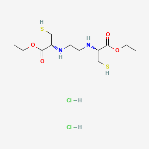 molecular formula C12H26Cl2N2O4S2 B606108 双盐酸双西酸酯 CAS No. 14344-58-2