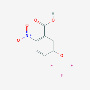 molecular formula C8H4F3NO5 B060611 2-Nitro-5-(trifluoromethoxy)benzoic acid CAS No. 189359-65-7