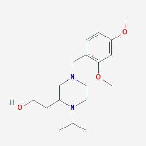 molecular formula C18H30N2O3 B6061126 2-[4-(2,4-dimethoxybenzyl)-1-isopropyl-2-piperazinyl]ethanol 