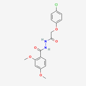 molecular formula C17H17ClN2O5 B6061129 N'-[(4-chlorophenoxy)acetyl]-2,4-dimethoxybenzohydrazide 