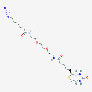 molecular formula C22H39N7O5S B606129 Biotin-PEG2-C6-Azide CAS No. 1011268-29-3
