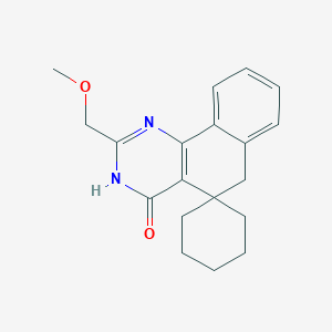 molecular formula C19H22N2O2 B6061335 2-(methoxymethyl)-3H-spiro[benzo[h]quinazoline-5,1'-cyclohexan]-4(6H)-one 