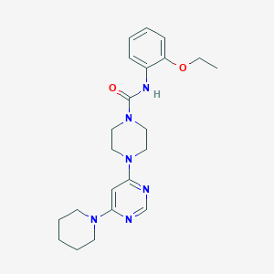 N-(2-ethoxyphenyl)-4-[6-(1-piperidinyl)-4-pyrimidinyl]-1-piperazinecarboxamide