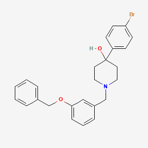 molecular formula C25H26BrNO2 B6061350 1-[3-(benzyloxy)benzyl]-4-(4-bromophenyl)-4-piperidinol 