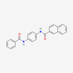 molecular formula C24H18N2O2 B6061554 N-[4-(benzoylamino)phenyl]-2-naphthamide 