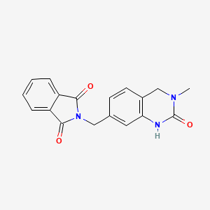 molecular formula C18H15N3O3 B6061596 2-[(3-methyl-2-oxo-1,2,3,4-tetrahydro-7-quinazolinyl)methyl]-1H-isoindole-1,3(2H)-dione 