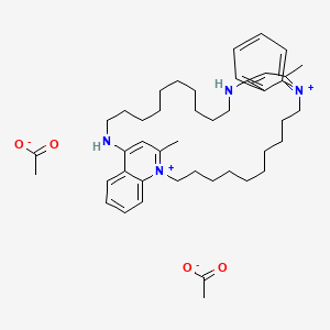 molecular formula C44H64N4O4 B606160 Bisdequalinium diacetate CAS No. 3785-44-2