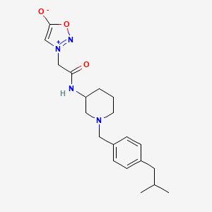 3-(2-{[1-(4-isobutylbenzyl)-3-piperidinyl]amino}-2-oxoethyl)-1,2,3-oxadiazol-3-ium-5-olate