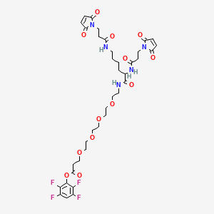 molecular formula C37H45F4N5O13 B606163 双马来酰基赖氨酸-PEG4-四氟苯酯 CAS No. 1426164-53-5