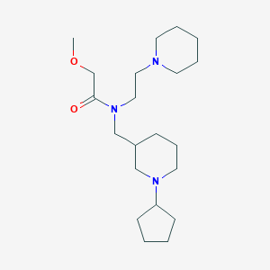 molecular formula C21H39N3O2 B6061747 N-[(1-cyclopentyl-3-piperidinyl)methyl]-2-methoxy-N-[2-(1-piperidinyl)ethyl]acetamide 