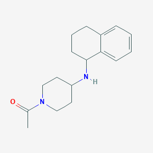 molecular formula C17H24N2O B6061763 1-acetyl-N-(1,2,3,4-tetrahydro-1-naphthalenyl)-4-piperidinamine 