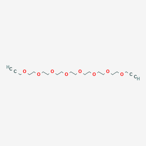 molecular formula C20H34O8 B606191 3-[2-[2-[2-[2-[2-[2-(2-丙-2-炔氧基乙氧基)乙氧基]乙氧基]乙氧基]乙氧基]乙氧基]乙氧基]丙-1-炔 CAS No. 1351373-46-0