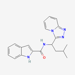 N-(3-methyl-1-[1,2,4]triazolo[4,3-a]pyridin-3-ylbutyl)-1H-indole-2-carboxamide