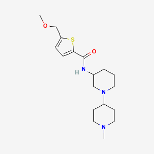 molecular formula C18H29N3O2S B6061993 5-(methoxymethyl)-N-(1'-methyl-1,4'-bipiperidin-3-yl)-2-thiophenecarboxamide 