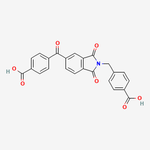 4-{[5-(4-carboxybenzoyl)-1,3-dioxo-1,3-dihydro-2H-isoindol-2-yl]methyl}benzoic acid