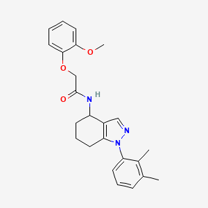 molecular formula C24H27N3O3 B6062174 N-[1-(2,3-dimethylphenyl)-4,5,6,7-tetrahydro-1H-indazol-4-yl]-2-(2-methoxyphenoxy)acetamide 