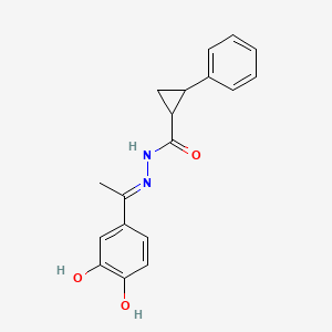 N'-[1-(3,4-dihydroxyphenyl)ethylidene]-2-phenylcyclopropanecarbohydrazide