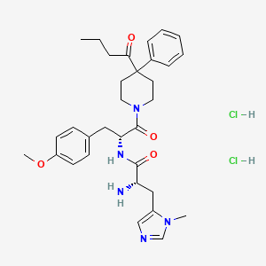 molecular formula C32H43Cl2N5O4 B606234 BMS-470539 二盐酸盐 CAS No. 2341796-82-3