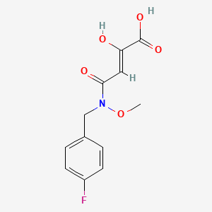 molecular formula C12H12FNO5 B606236 (2Z)-3-{[(4-氟苯基)甲基](甲氧基)氨基羰基}-2-羟基丙-2-烯酸 CAS No. 543730-41-2