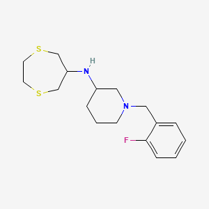 molecular formula C17H25FN2S2 B6062370 N-1,4-dithiepan-6-yl-1-(2-fluorobenzyl)-3-piperidinamine 