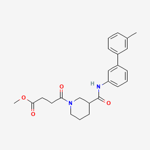 methyl 4-(3-{[(3'-methyl-3-biphenylyl)amino]carbonyl}-1-piperidinyl)-4-oxobutanoate