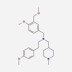 N-[4-methoxy-3-(methoxymethyl)benzyl]-2-(4-methoxyphenyl)-N-[(1-methyl-4-piperidinyl)methyl]ethanamine